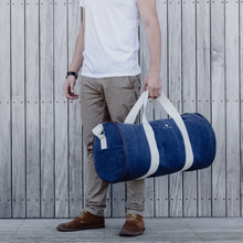 Load image into Gallery viewer, Navy Duffel Bag