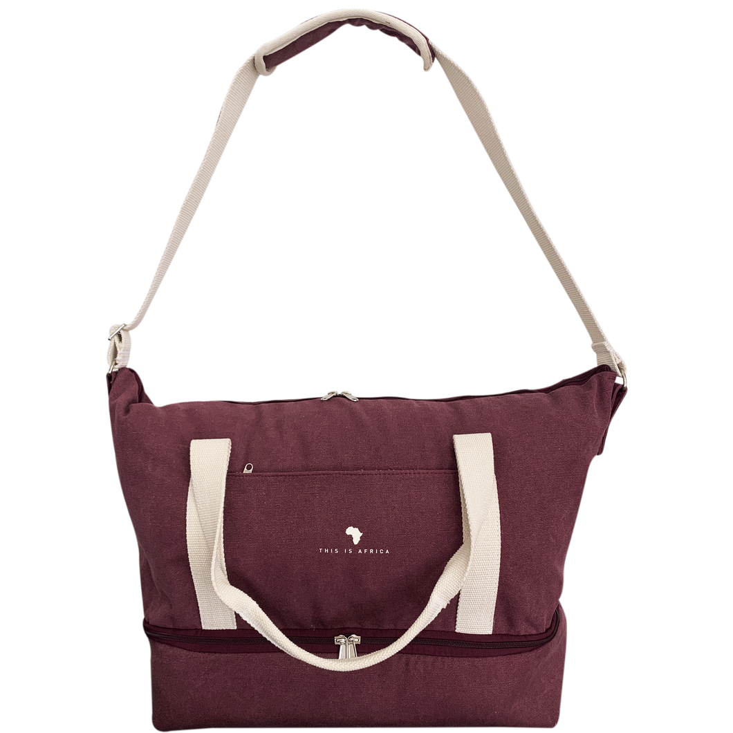 Maroon Weekender Bag